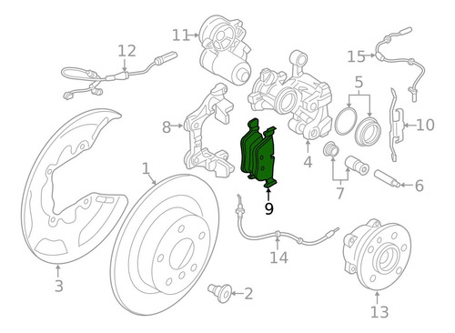 Balatas Freno O R I G I N A L Bmw 220i 2020-2022 34206885600