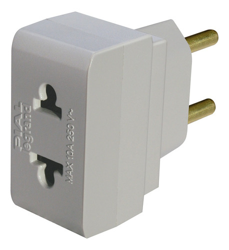 Plug Adaptador 2p Universal P/pb 10a 250v Cinza 690665 Pial 110V/220V