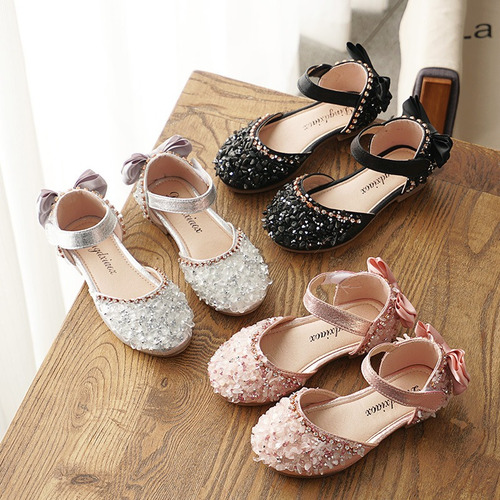 Imagen 3 de 8 de Zapatos De Princesa Sandalias Para Fiesta De Boda Para Niña