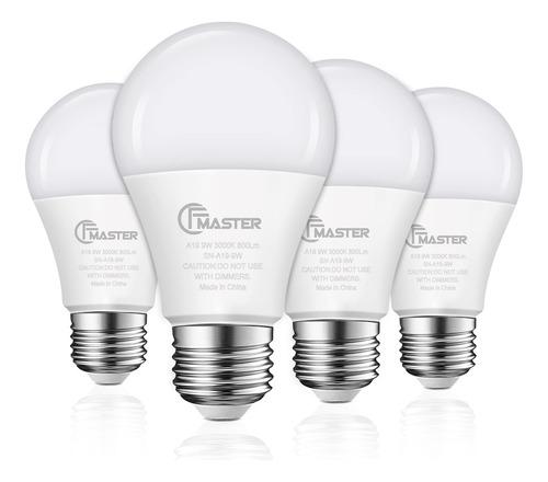 Cfmaster Bombilla Led A19 W Equivalente 80 Base Estandar E26