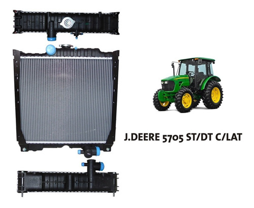 Imagen 1 de 6 de Radiador Tractor John Deere 5705 St/dt Con Laterales