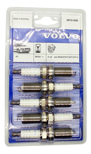 Bujías Volvo Original C30 - C70 - S40 - S60 -  V50 - V70