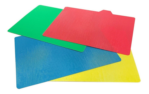 Set De 4 Colores Tablas Silicona Flexibles Antideslizantes 