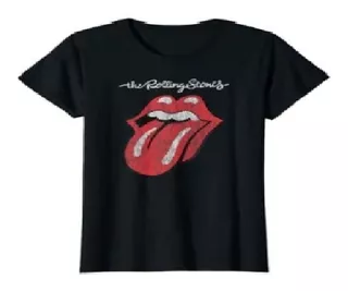 Playera Con Logo Oficial De Rolling Stones Dama