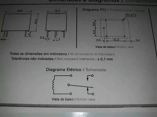 1.000pç - Rele - Ax1rc3 - 24vcc - 15a - Metaltex