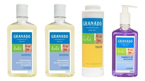 Kit Granado Babe Lavanda Shampoo+cond+talco+sab Liq