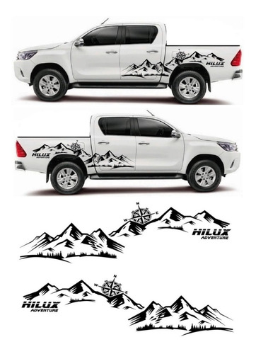 Adhesivo Toyota Hilux Modo Montañas Adventure