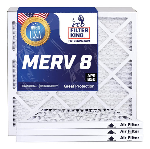 Filter King Filtro Aire Unidad Plisado Merv Hvac Tamaño Real