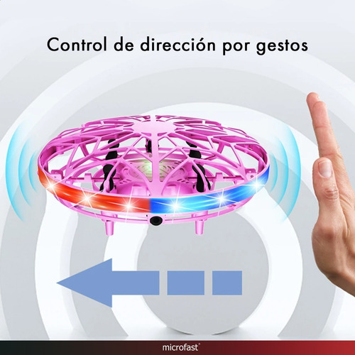 Mini Drone Ufo Luces Led Control Remoto Interactivo 360º
