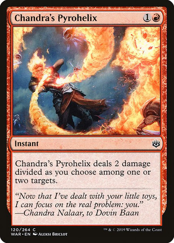 Carta Magic Chandra's Pyrohelix War Of The Spark Mtg