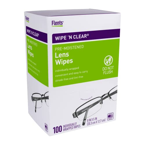 Wipe'n Clear Lens Wipes De , 100 Toallitas Limpieza De ...