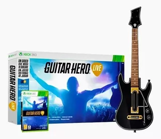Guitarra Guitar Hero + Juego Físico Xbox 360 Nuevo En Caja