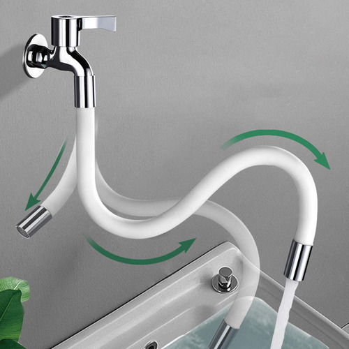 Aubp Tubo De Extensión De Grifo Conector Flexible De 50cm