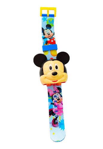 Reloj Mickey Mouse Minnie Digital Retractil + Estuche 