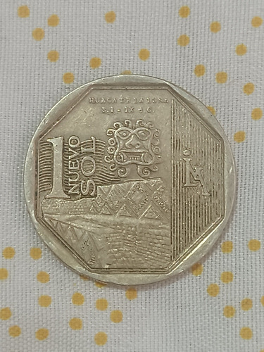Moneda De 1sol Del Año 2014 De La Huaca De Luna 