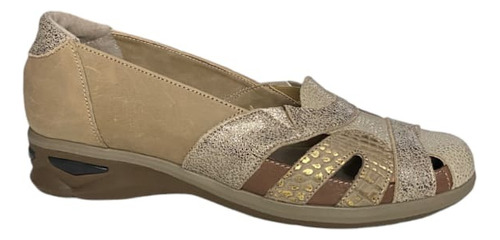 Zapatillas Mujer 100%cuero Con Cámara Moda Verano O'nui