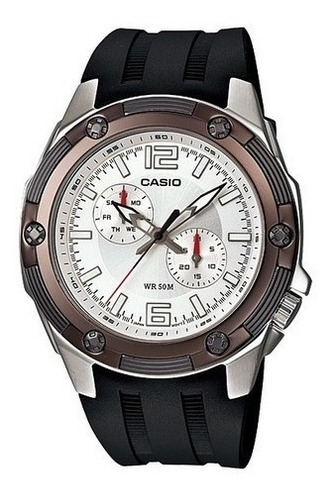 Reloj Hombre Casio Mtp-1326 Ø45mm Sumergible - Impacto Color de la malla Negro Color del fondo 7A3