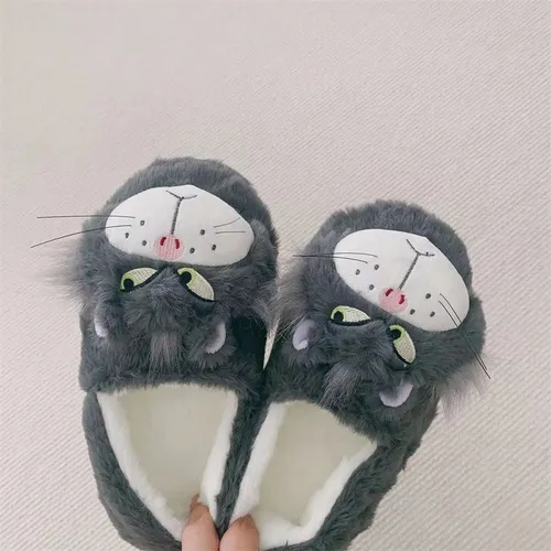 New Pantuflas De Mujer Lucifer Cat Warm 2023