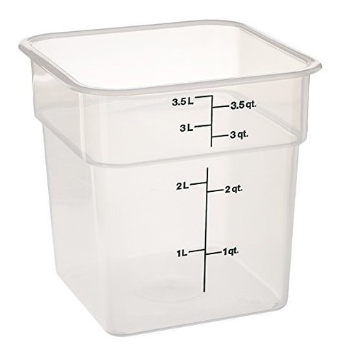 Cambro 4sfspp190 Camsquare Contenedor De Almacenamiento, Tra