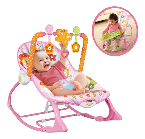 Bouncer Silla Mecedora Para Bebé Aeiou Hb224 Musical 2 En 1