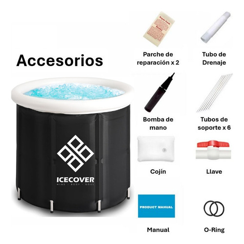 Icecover Tina Para Baño En Hielo Y Recuperación Muscular