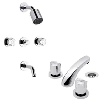 Comprar Combo Griferias Fv Pampa Ducha Embutir + Lavatorio Garantia