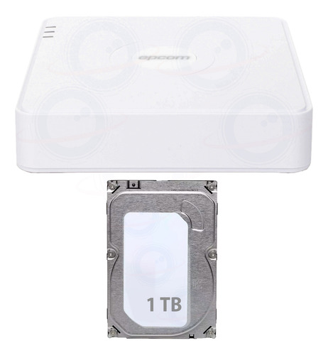 Dvr Epcom 2mpx 8 Canales + 2 Ip Disco 1tb Coaxitron