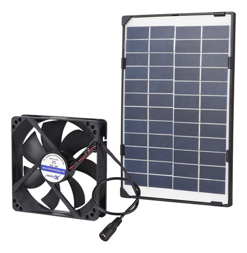 Ventilador Solar Mini 6w 12v Para Casas De Mascotas, Galline