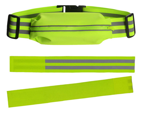 Correas De Tira 1 Cinturón Y 2 Brazaletes Verde