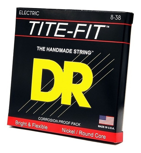 Encordoamento Dr Strings Tite-fit Guitarra 8-38 Extra Lite