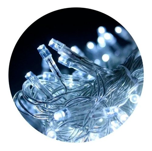 Guirnalda Luces Navidad Led 3.5 Metros 100 Led Blanco Oferta