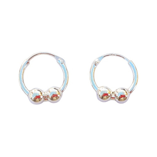 Argollas Basti Mini. Plata 925