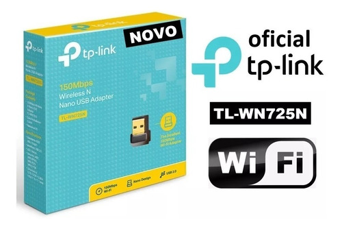 01 Mini Adaptador Wifi Usb Tp Link Tl Wn725n 150mbps