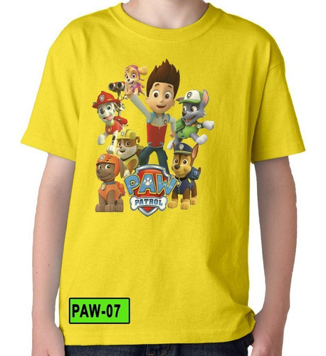 Camisetas Niños De Sonic Mickey Paw Patrol Dragonball Y Mas