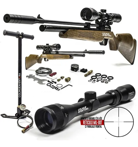 Rifle Fox Pr900w Power+infaldor Fox 300 Bar + Mira Cannon