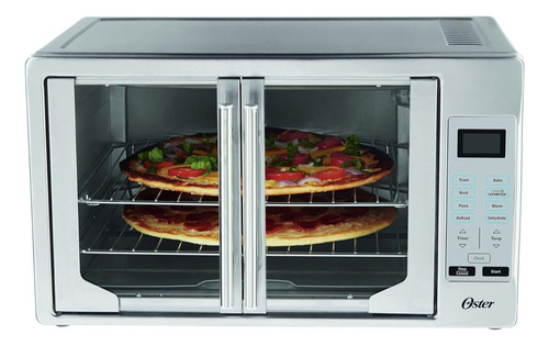 Oster Horno Eléctrico Digital French Door De Convección Color Gris
