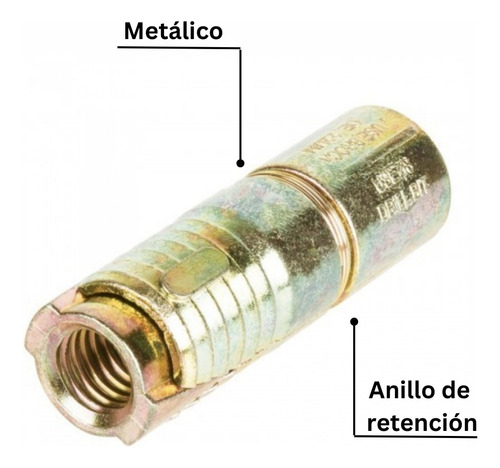 Taquete Expansivo Sin Tornillo 3/8 X 5/8 - (50pzs)