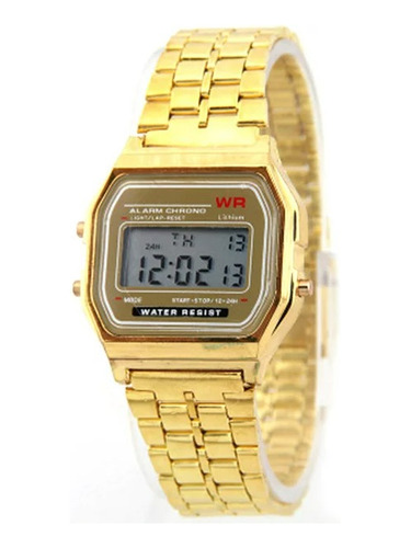 Reloj Pulsera Vintage Retro Dorado A159 Digital