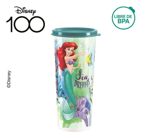 Vaso Princesas Con Sello Tupperware® 470ml Libre De Bpa