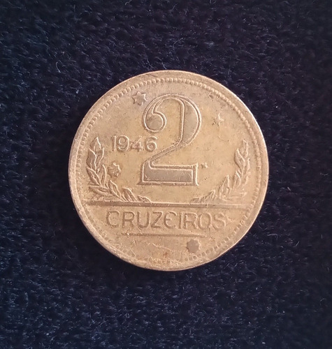 Moeda Antiga Brasil 2 Cruzeiros Sem Sigla 1946 C009