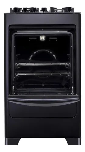 Fogão 4 Bocas Dako Supreme Glass Preto Mesa De Vidro 127/220V