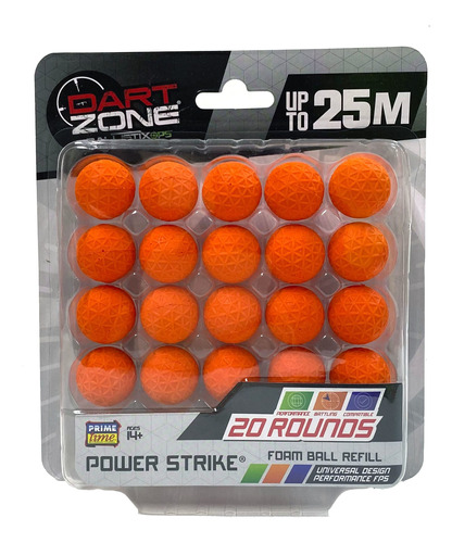 Pistolas dart zone ballistixops 20 powerstrike rounds