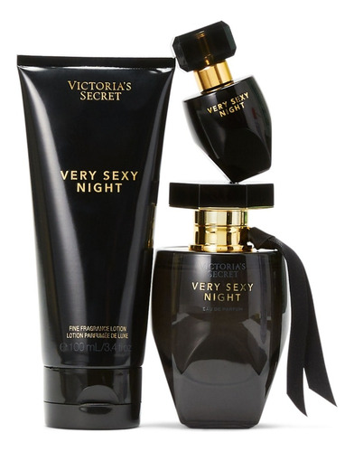 Set, 3 Fragancias Very Sexy Night Victoria's Secret Original