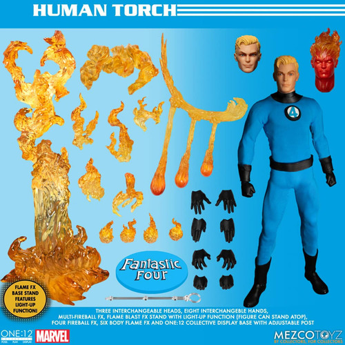 Conjunto De Bonecos De Ação Mezco Fantastic Four One:12 Delu