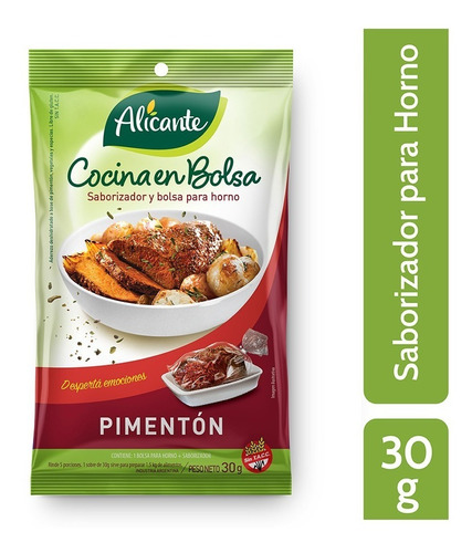 Alicante Cocina En Bolsa Saborizador Pimenton X 30 Gr