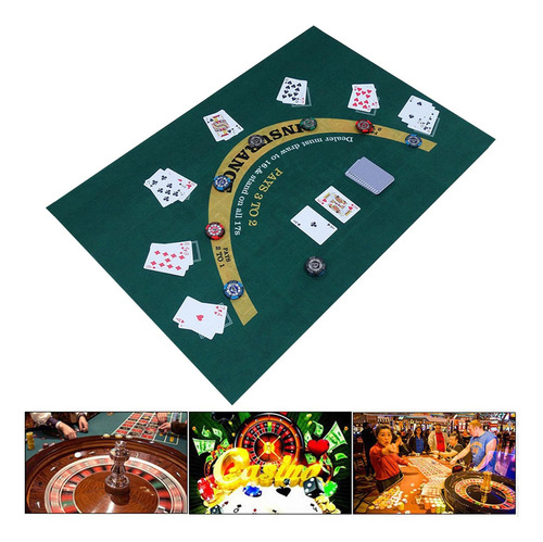 Alfombrilla De De Doble Cara, Para Mesa De Café Y Blackjack