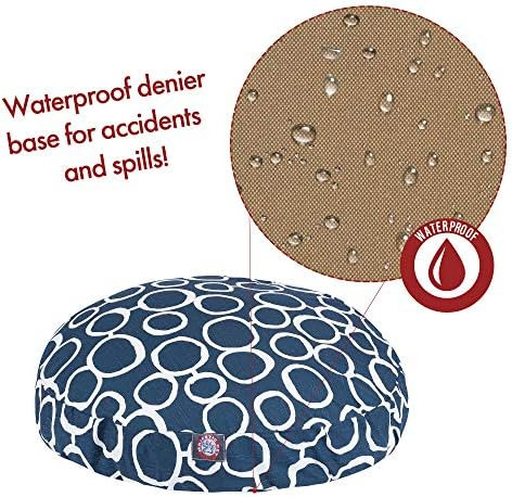 Cama Redonda Grande Para Mascotas Majestic Pet Fusion Azul M