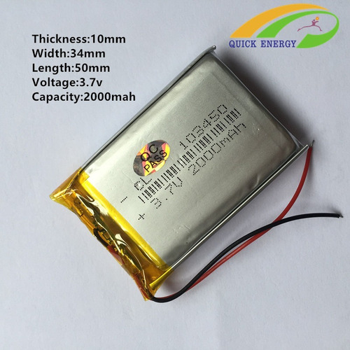 10 Bateria 3,7v 2000 Mah