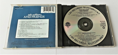 John Williams Cd Guitarra Clasica Bach Mozart Vivaldi (Usado)