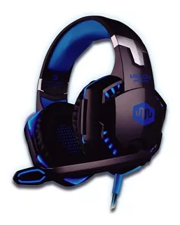 Auricular Gamer Melon Pc Ps4 Con Microfono Ajustable M5000 Color Azul